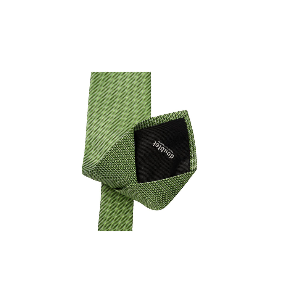SHAPE MEMORY MICRO PATTERN TIE：GREEN