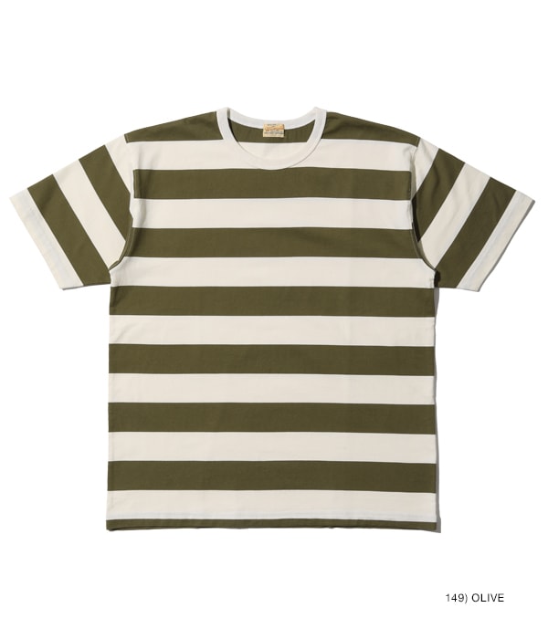 WHITESVILLE 30/2 BORDER T-SHIRT (SHORT SLEEVE)