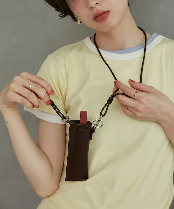 Lip Case With Neck Strap