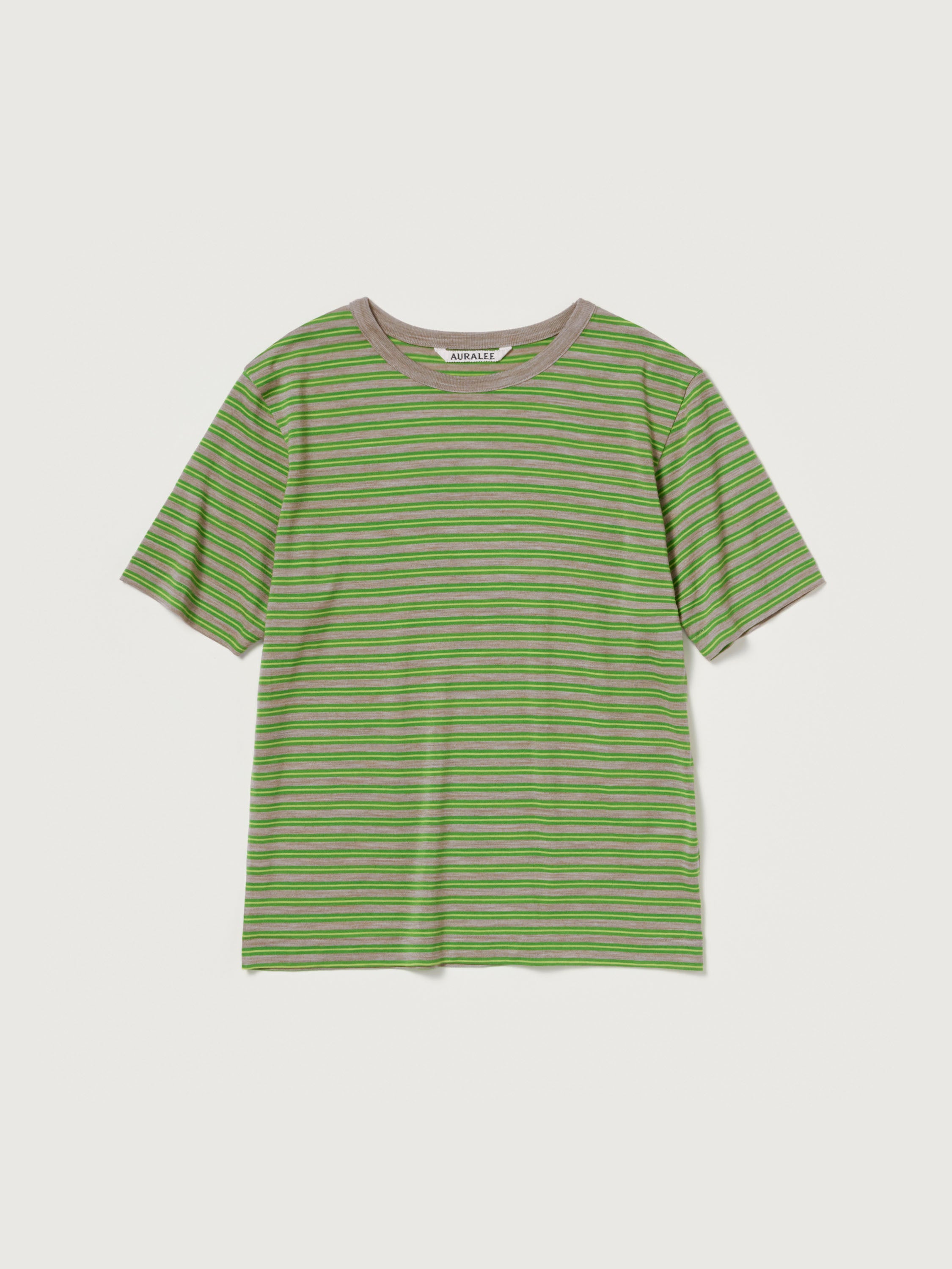 SOFT SMOOTH WOOL STRIPE JERSEY TEE