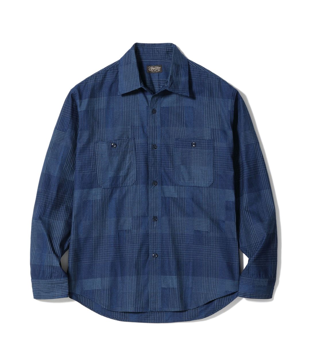 INDIGO PATCHWORK WORK SHIRT
