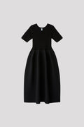 POTTERY CUPRO SHORT SLEEVE DRESS