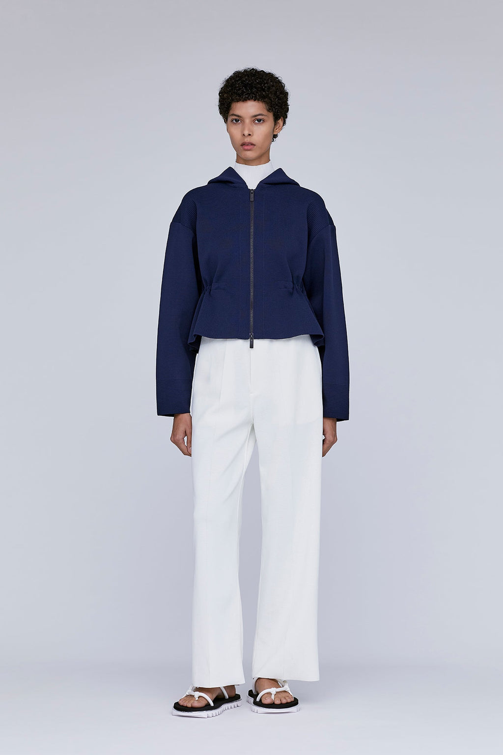 MILAN CROPPED HOODIE JACKET