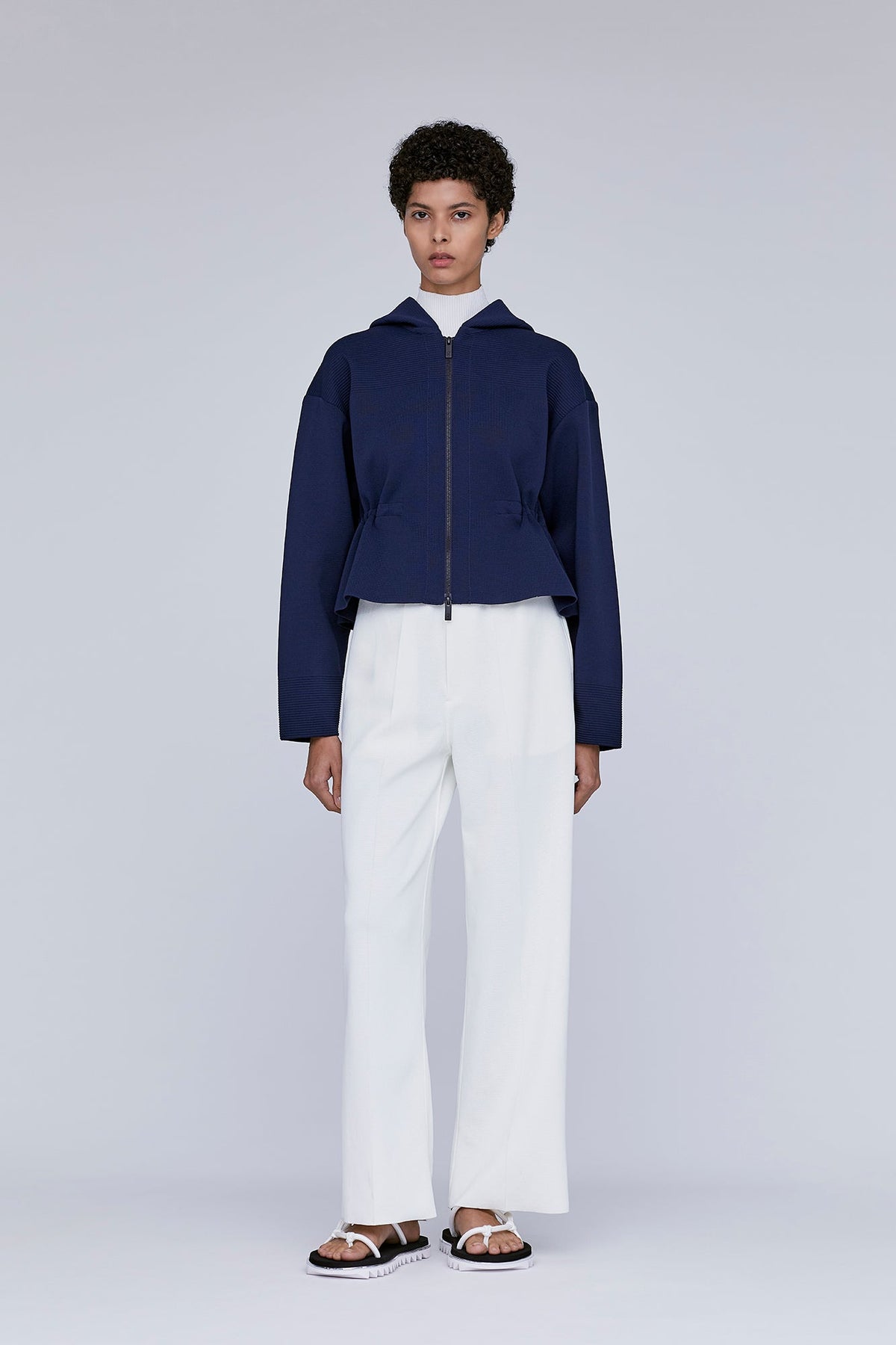 MILAN CROPPED HOODIE JACKET