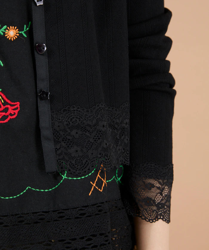 Eyelet Lace Cardigan