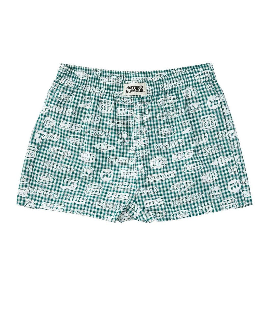 HG Racing Gingham Check Short Pants