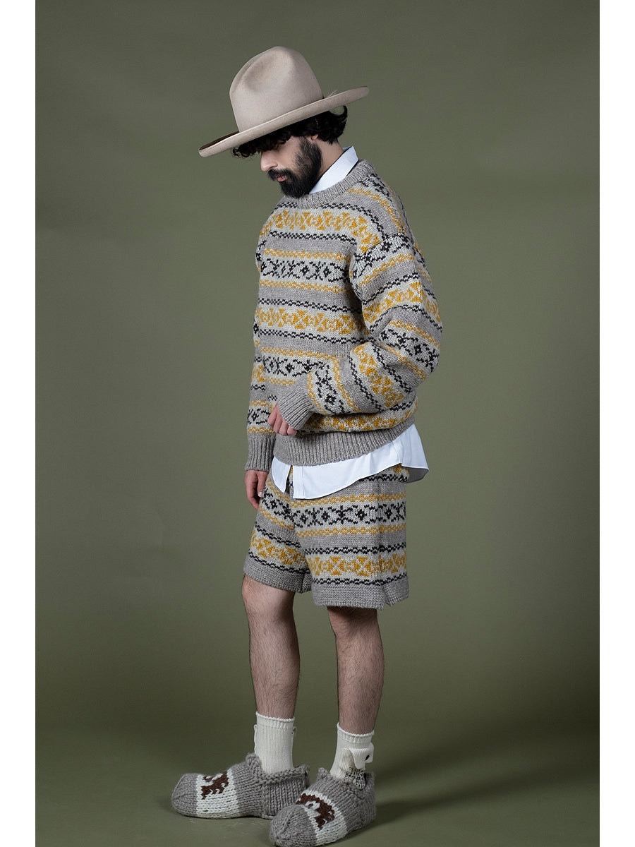 3G Wool Yellowknife Fair Isle Shorts