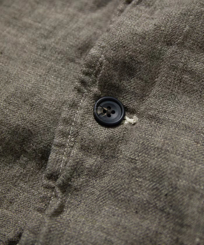 French Linen Tweed Tailored Jacket