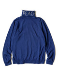 18.5/- Tenjiku High Neck Long T (PEACE embroidery)