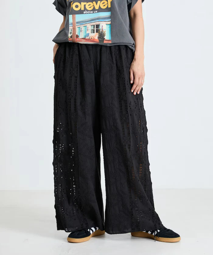 Cutwork Embroidered Easy Pants