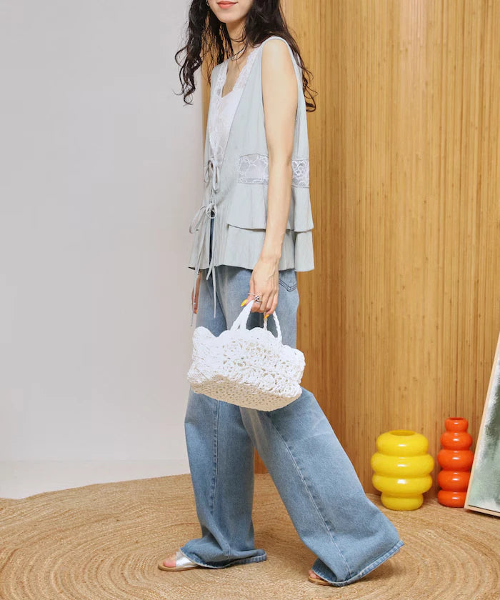 Switch Race Vintage Satin Ribbon Vest [Limited Release]