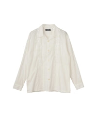 SKULL STRAP Embroidered Cuban Shirt