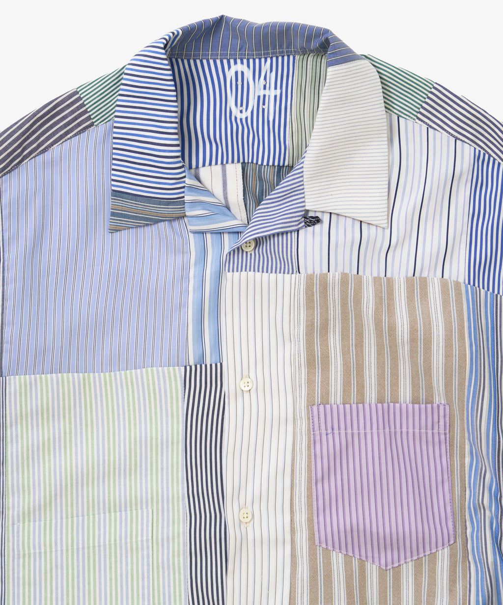 overshirt short sleeve stripe four