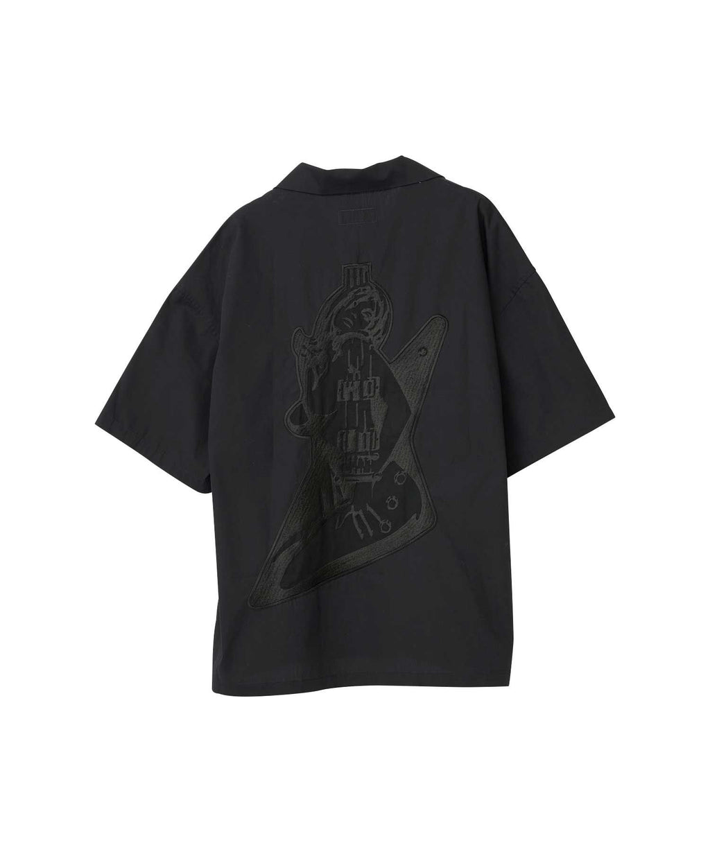 Guitar Girl Embroidered Oversized Shirt