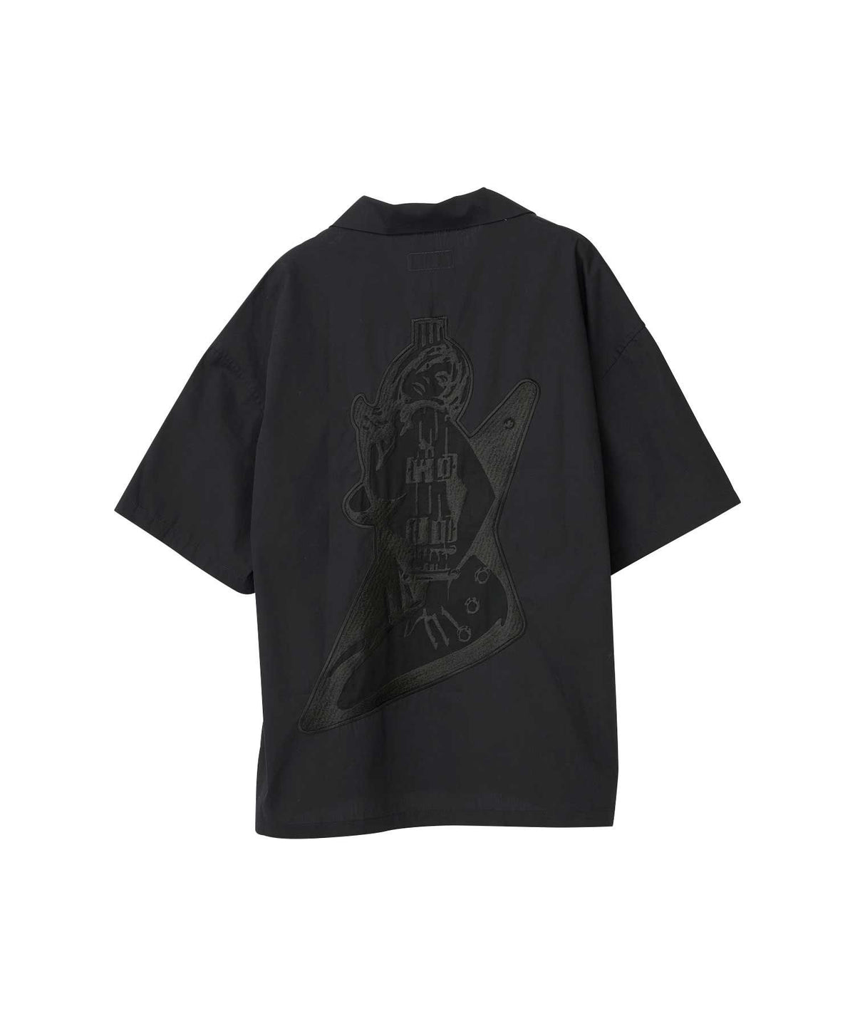 Guitar Girl Embroidered Oversized Shirt