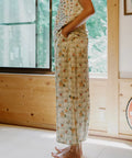 Floral Satin Skirt