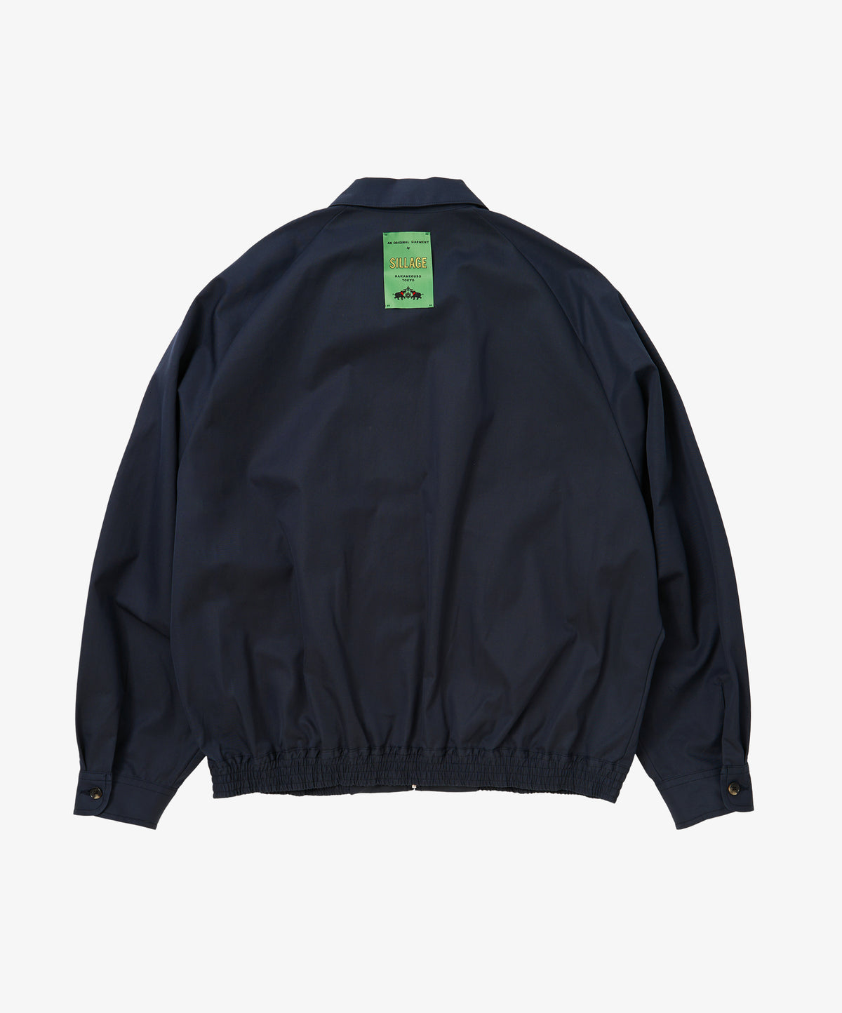 zip up blouson gabardine navy