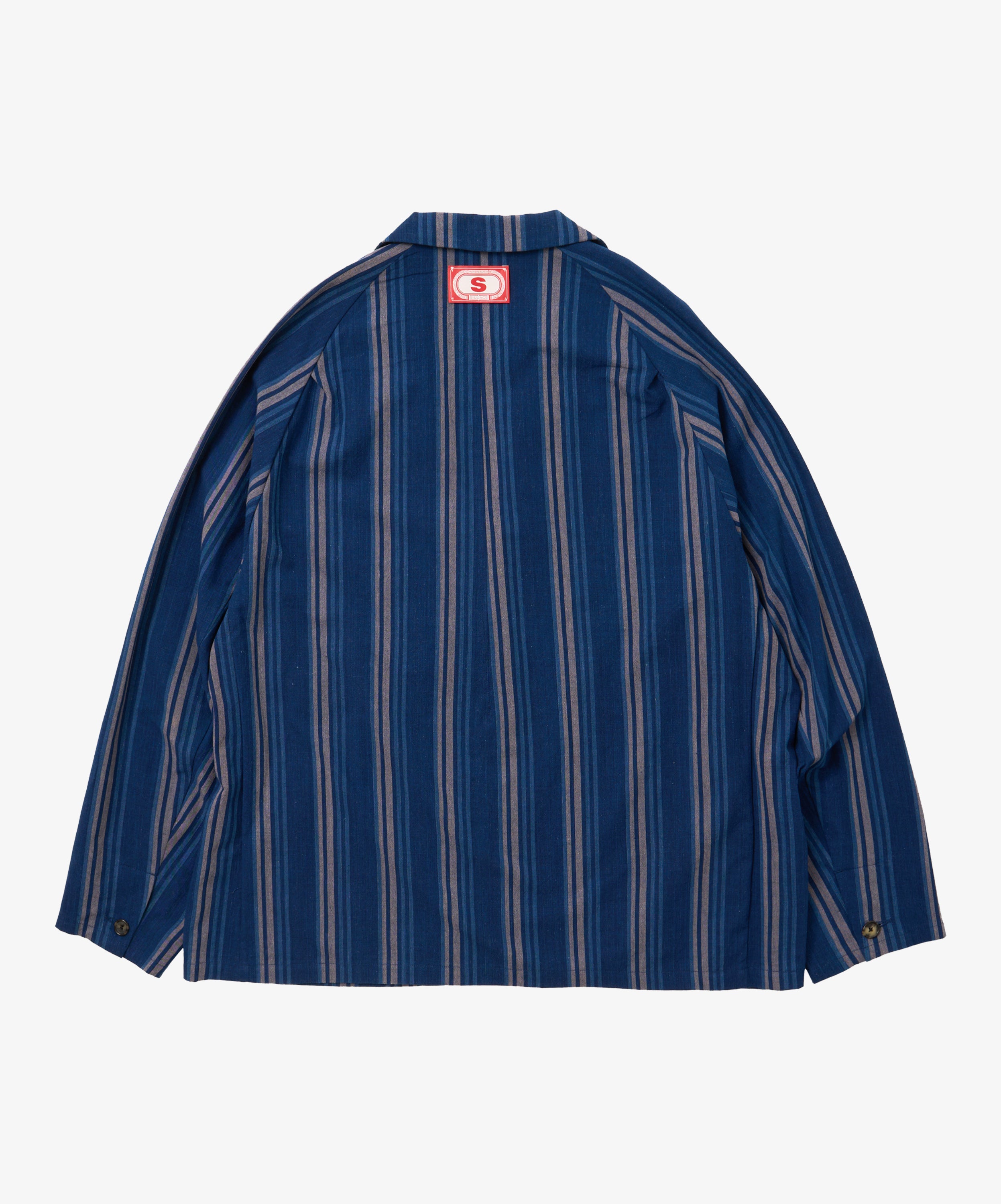bingo kasuri veste two button navy stripe