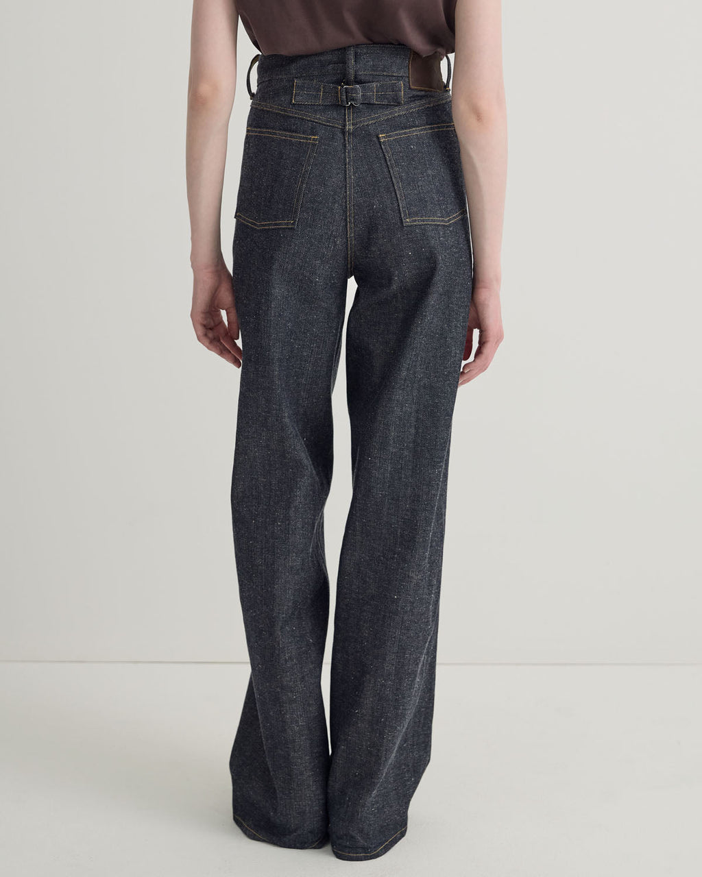 WIDE STRAIGHT DENIM TROUSERS