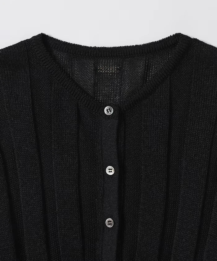 Japan Made Whole Garment Peplum Cardigan