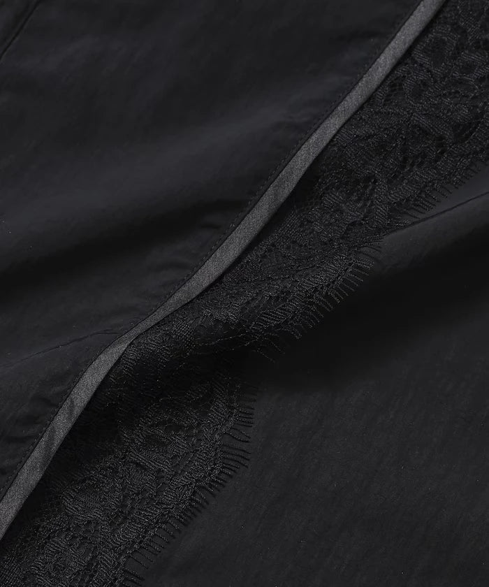 Nylon Lace Easy Wide Pants