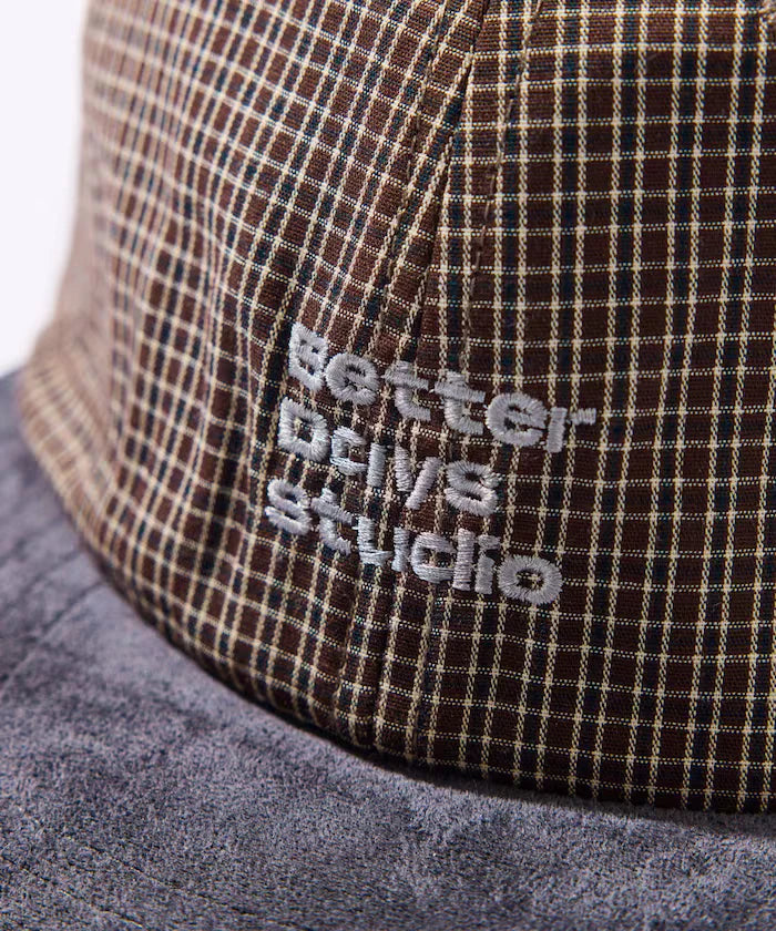 BetterDays Studio × FREAK'S STORE Two-Tone Flat Visor Check Cap