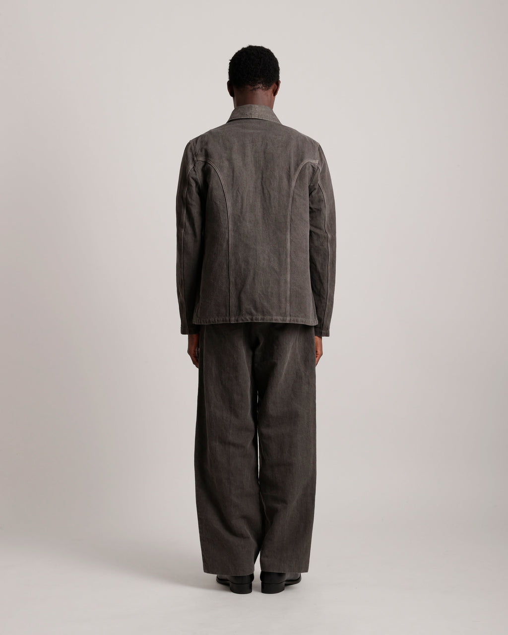 LOT.327 MODIFIED SHAWL COLLAR JACKET