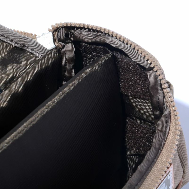 EXCLUSIVE BALLISTIC NYLON - ROUND POUCH GOLF SERIES/KHAKI