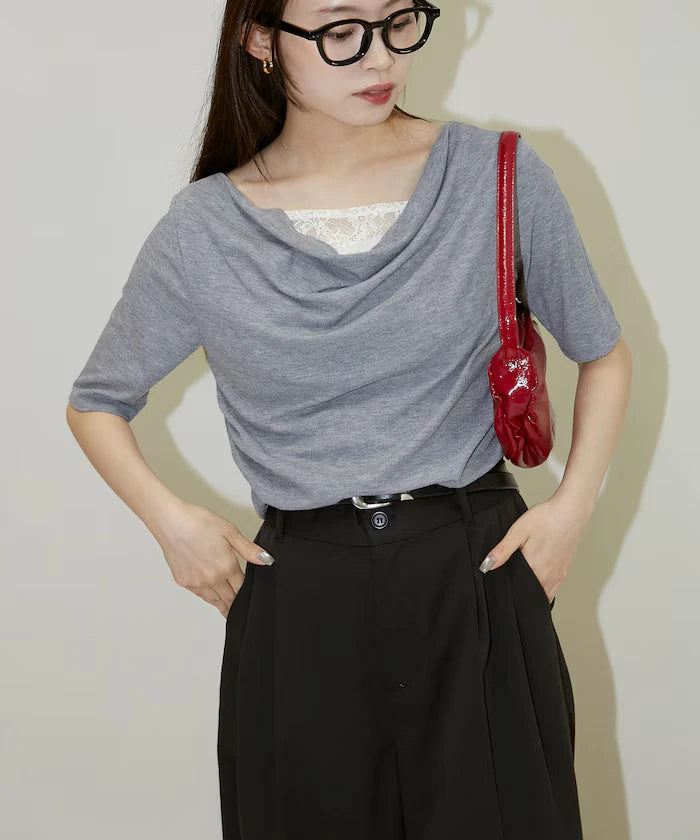 Race Layered Tereko Draped T-Shirt Limited Edition