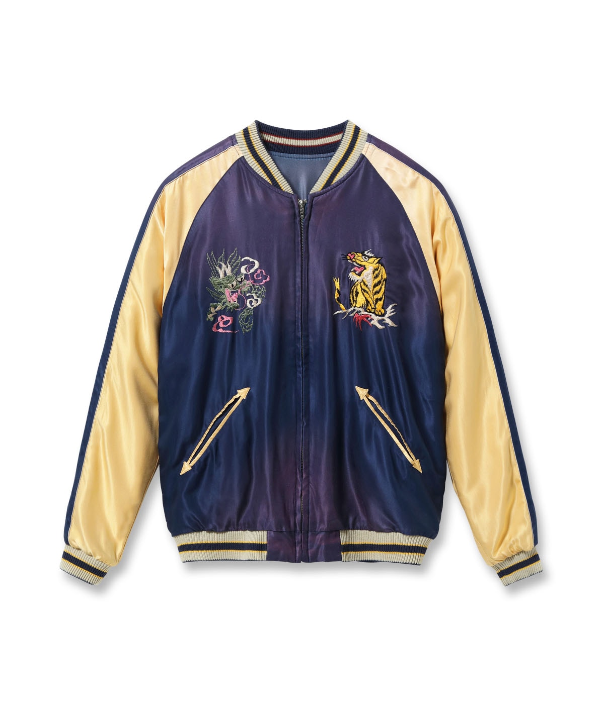 Early 1950s Style Acetate Souvenir Jacket ���EAGLE & DRAGON��� �� ���JAPAN MAP��� (AGING MODEL)