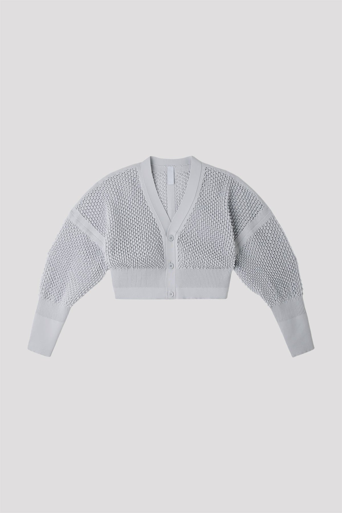 LATTICE CROPPED CARDIGAN