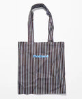 Stripe Print Canvas Tote Bag