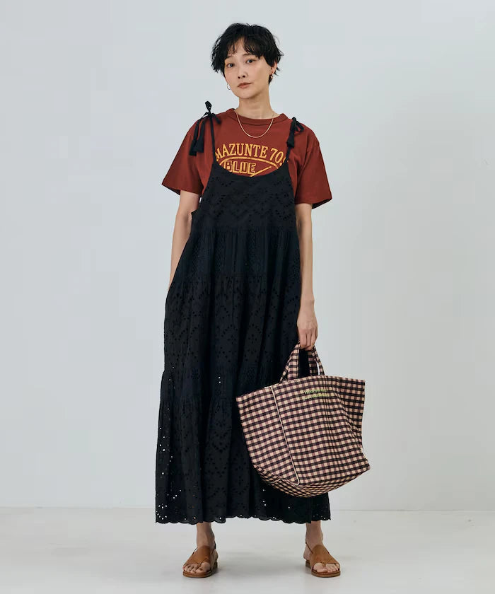 India Shifraretiard Shoulder Ribbon Camisole Dress