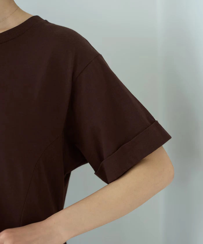 Organic Cotton Draped Flare Dress