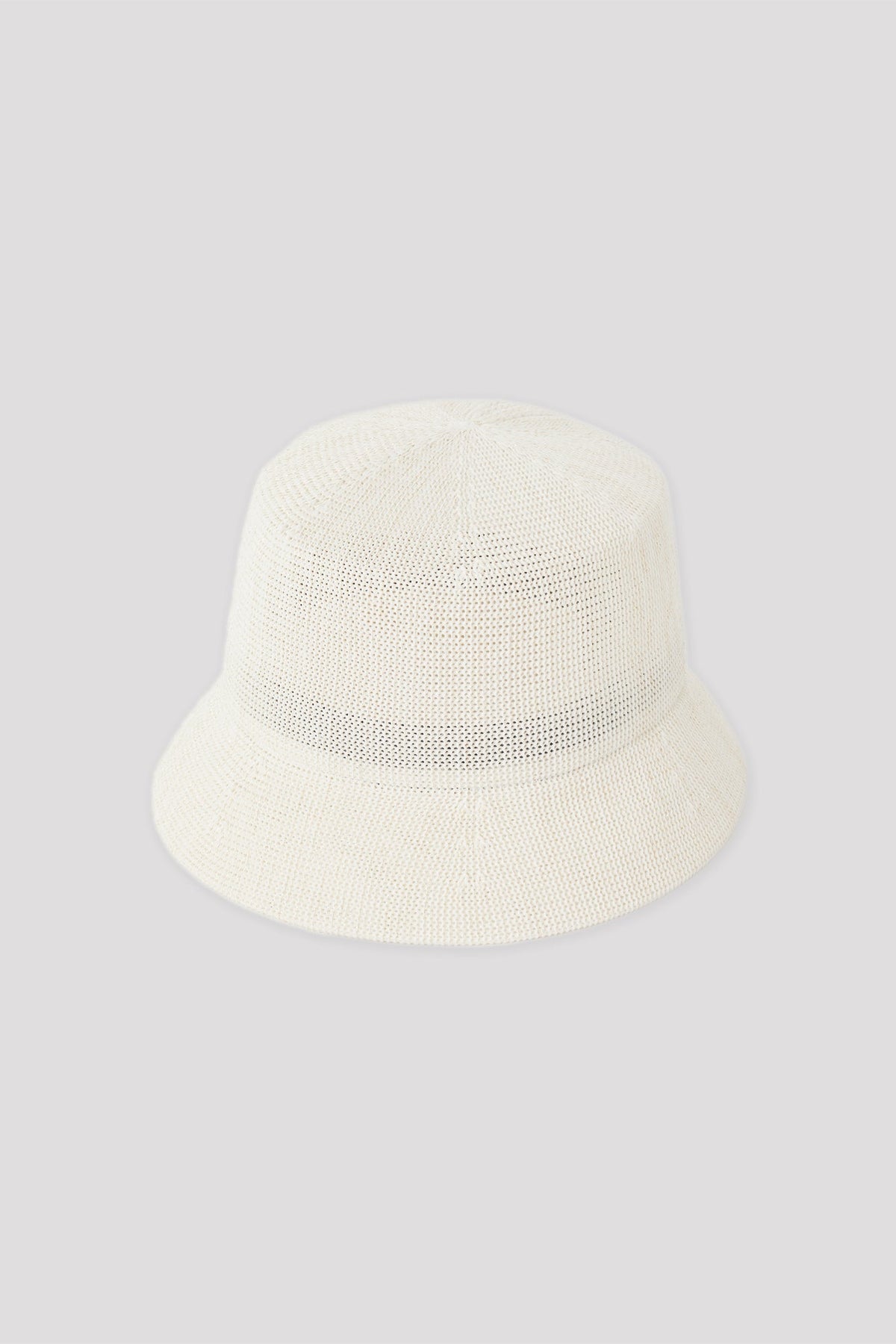 MESH KNIT GLITTER BUCKET HAT