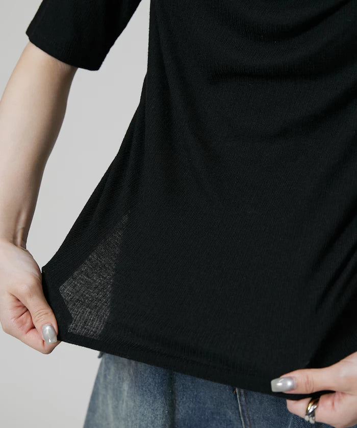 Race Layered Tereko Draped T-Shirt Limited Edition