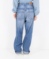 Resize Denim Straight Pants