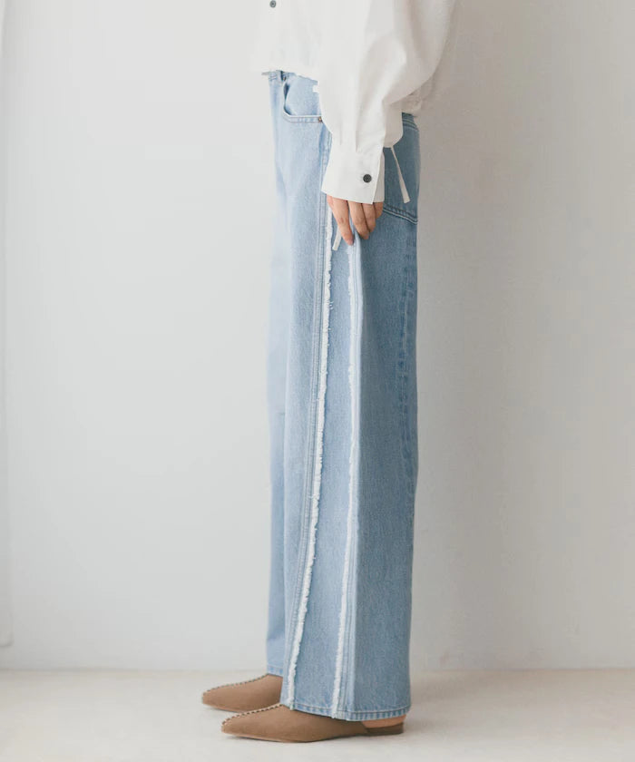 Side Fringe Curve Denim