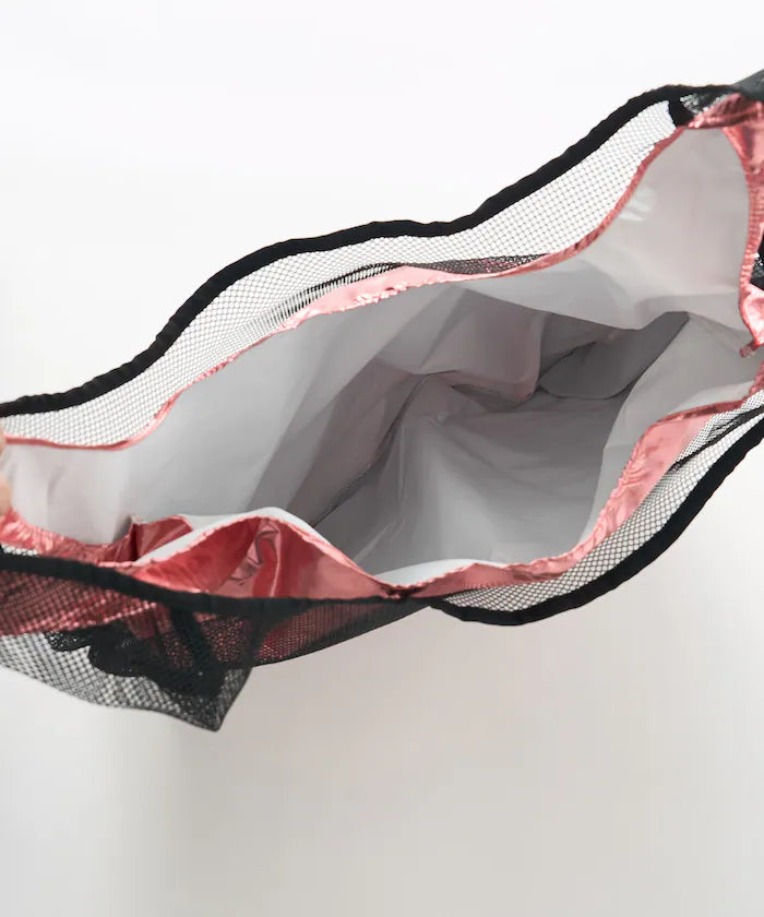 Multiway Frill Shoulder Layered Mesh Bag