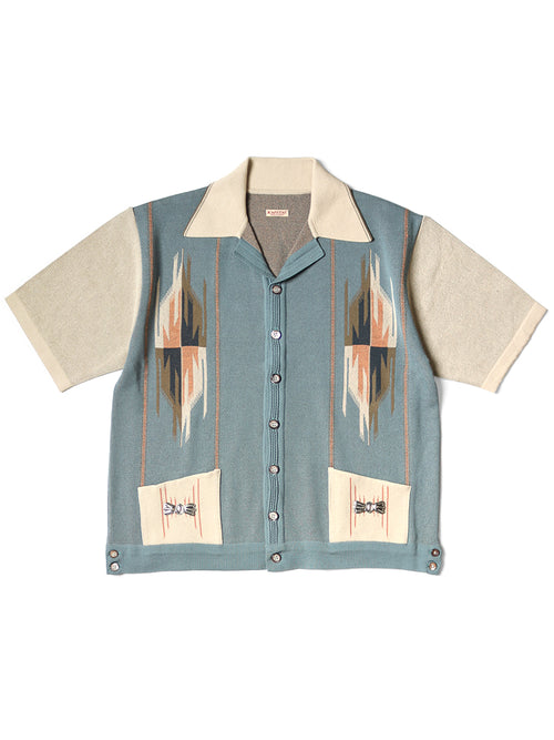 12G Cotton Knit Chimayo Pattern Aloha Polo
