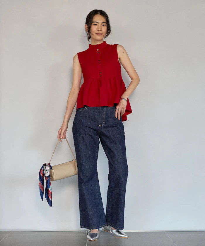 Japan Made Whole Garment Peplum Vest