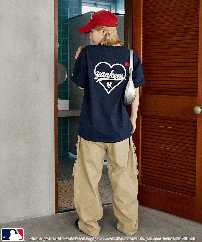 MLB Back Print Heart T-Shirt