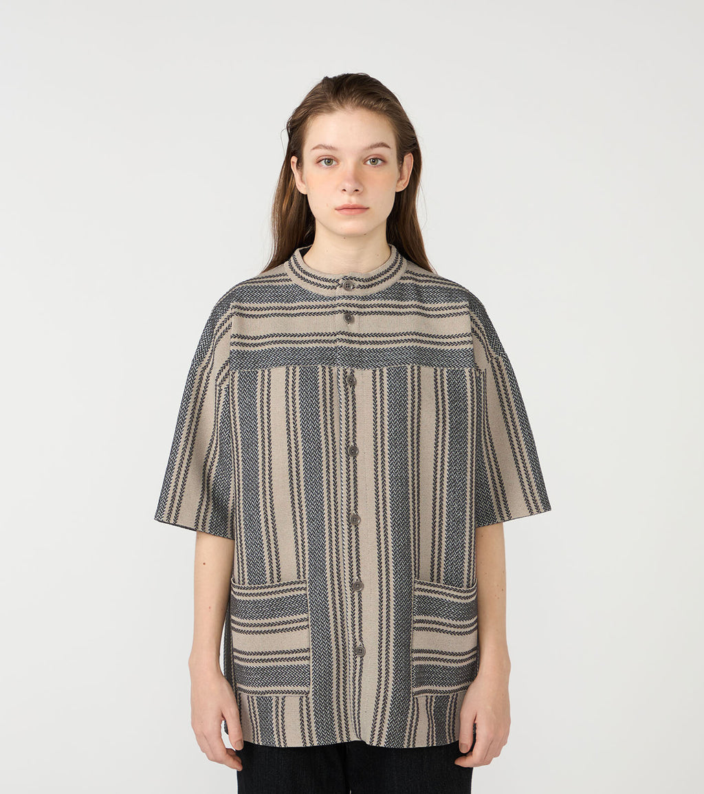 S/S Knit Shirt Jacket