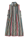 Columbia stripe patterned fleece lamp dress