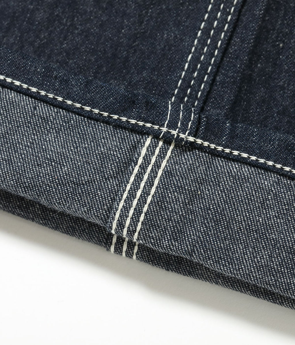 HEADLIGHT 11oz. BLUE DENIM LOW BACK OVERALLS