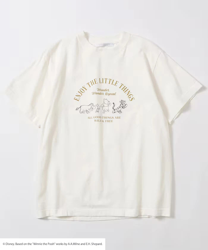 Winnie-the-Pooh Front Logo Print T-Shirt