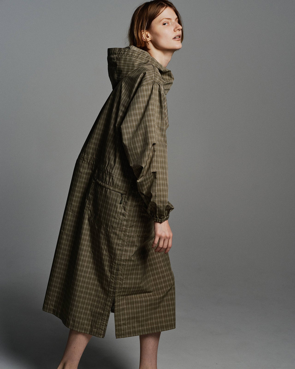 W's TECH ANORAK DRESS SUMMER PLAID