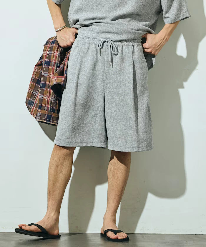 Summer Tweed Easy Wide Shorts / Compatible with Setup