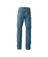 Square Window Remake Slim Straight Denim Pants