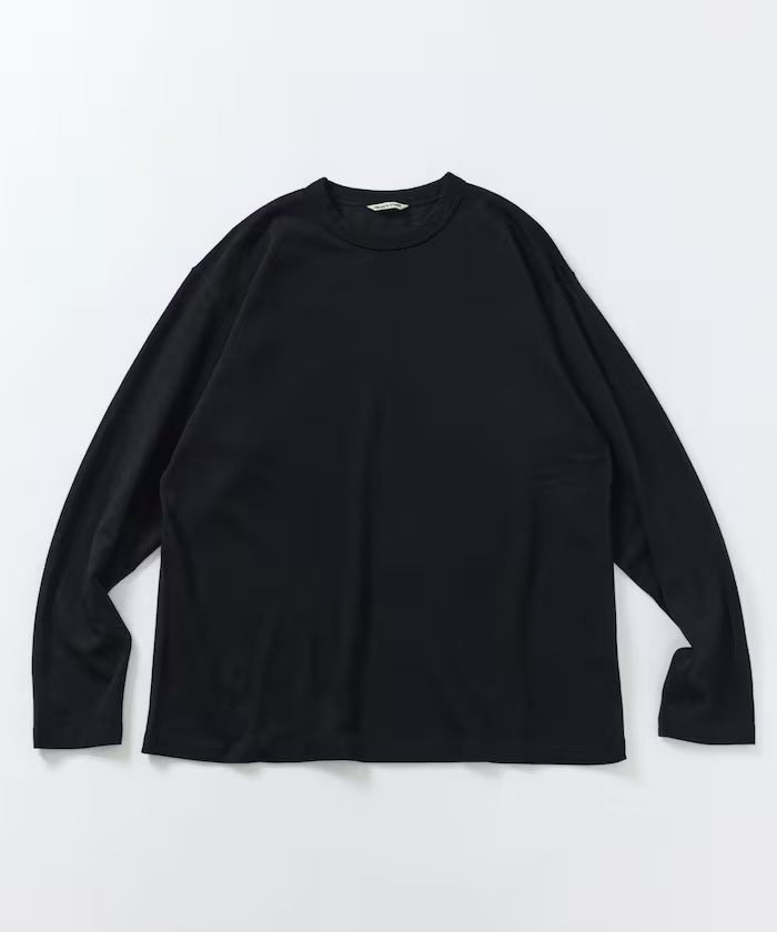 SUPER MERINO WOOL×INKEEP Crew Neck Long Sleeve T-Shirt